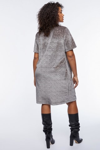 Robe droite - Argenté