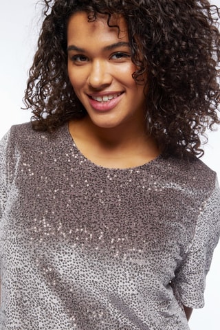 Robe droite - Argenté