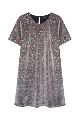 Robe droite - Argenté