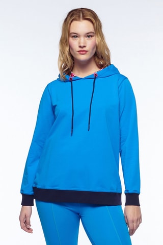 Sweat à capuche - Bleu