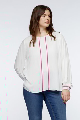 Blouse relaxed - Blanc