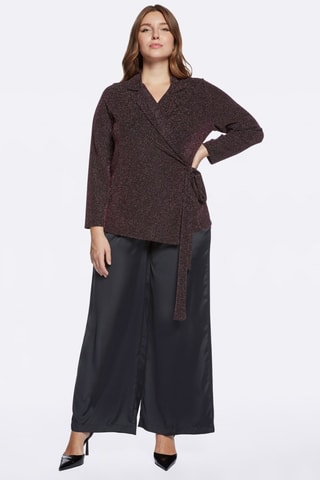 Blouse portefeuille - Marron
