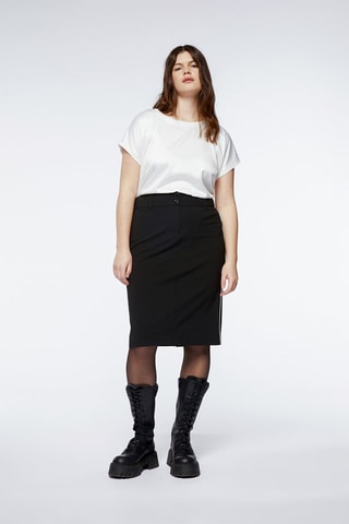 Jupe droite Noir