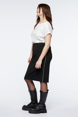 Jupe droite Noir