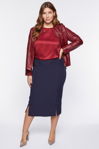 Jupe fourreau - Bleu