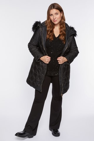 Doudoune à capuche - Noir