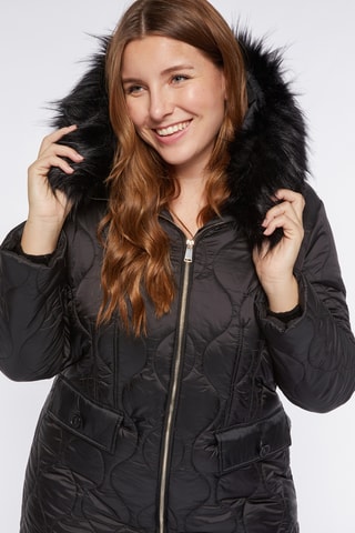 Doudoune à capuche - Noir