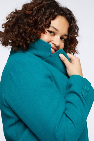 Manteau - Bleu canard