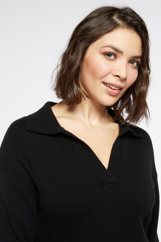 Robe pull en laine - Noir