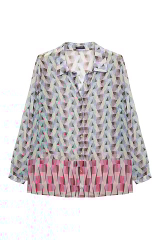 Chemisier - Ciel et rose