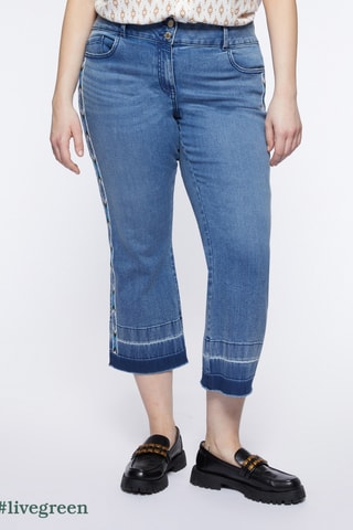 Jean flare 7/8 - Bleu