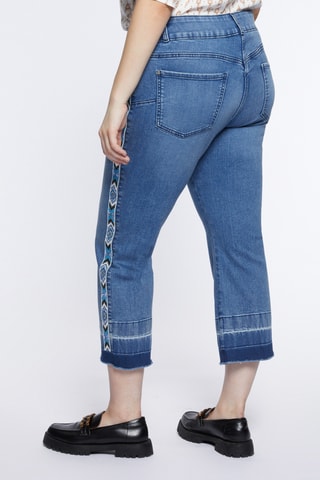 Jean flare 7/8 - Bleu