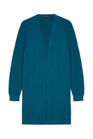 Gilet long - Bleu canard