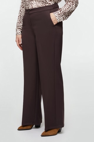 Pantalon droit - Marron foncé