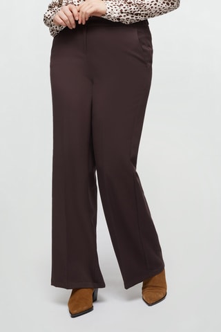 Pantalon droit - Marron foncé