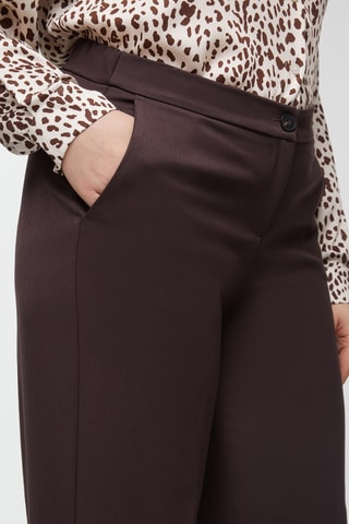 Pantalon droit - Marron foncé