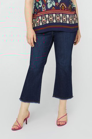 Jean flare 7/8 - Bleu foncé