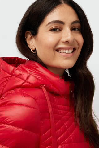 Doudoune à capuche - Rouge