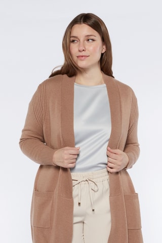 Gilet long en laine - Beige
