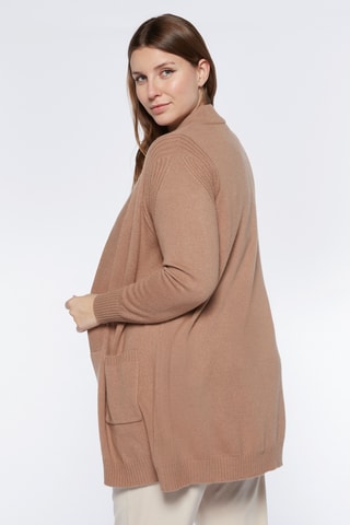 Gilet long en laine - Beige