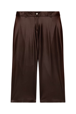 Pantalon droit 7/8 - Marron