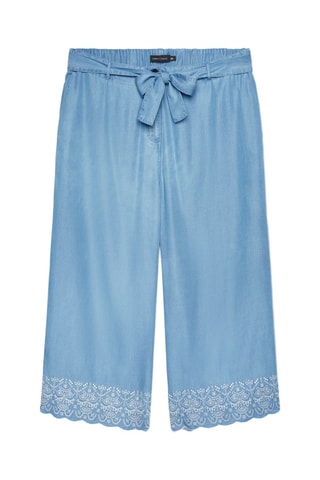 Pantacourt droit 7/8 - Bleu clair