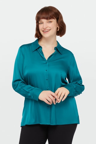 Chemisier - Bleu canard