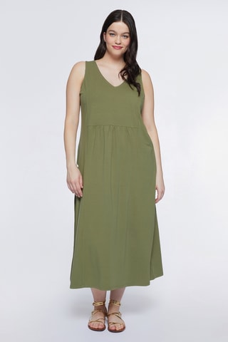 Robe midi - Vert