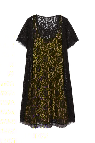 Robe en dentelle- Noir