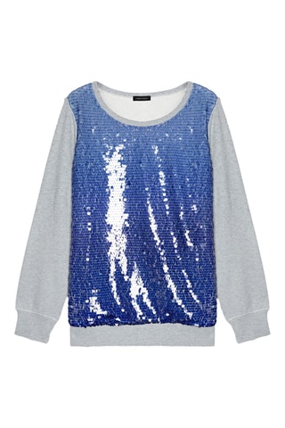 Sweat - Bleu et gris clair chiné