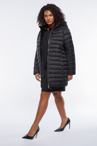 Doudoune réversible à capuche - Noir