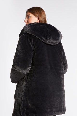 Doudoune réversible à capuche - Noir