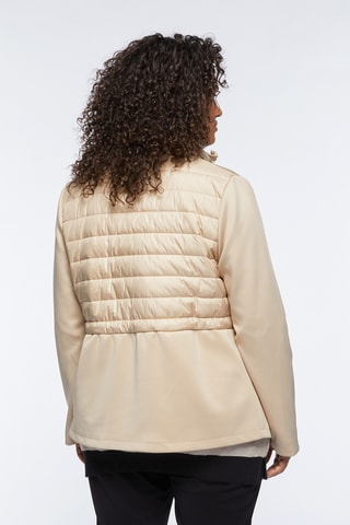 Doudoune bi-matière - Beige