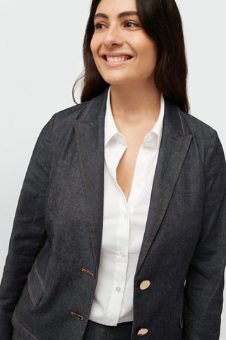 Veste en jean - Bleu foncé