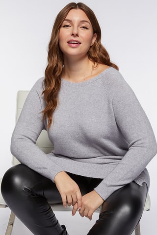 Robe pull - Gris clair