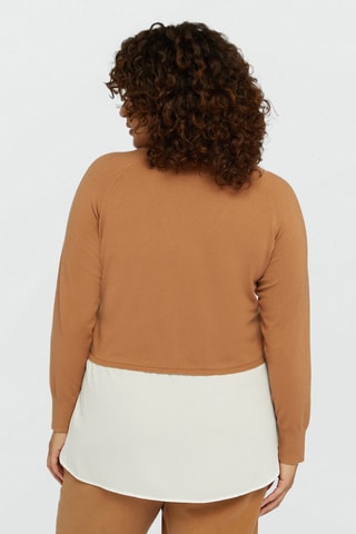 Gilet trompe-l'œil - Camel