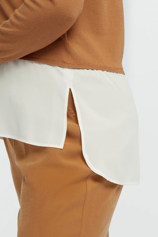 Gilet trompe-l'œil - Camel