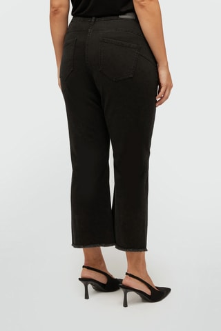 Jean flare 7/8 - Noir