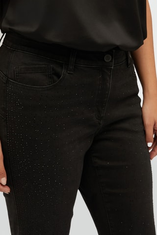 Jean flare 7/8 - Noir