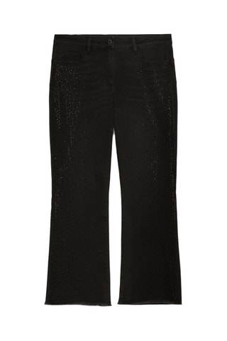 Jean flare 7/8 - Noir