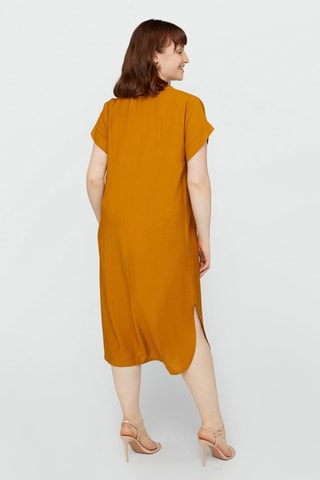 Robe midi - Moutarde