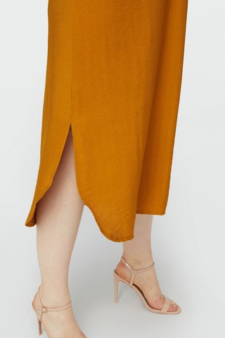 Robe midi - Moutarde