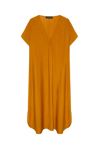 Robe midi - Moutarde