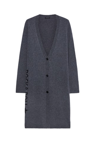 Gilet long en laine - Gris