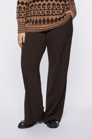 Pantalon wide legs - Marron foncé