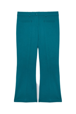 Pantalon flare - Bleu canard