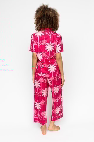 Pyjamablouse Kayla - Bordeauxrood