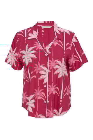 Pyjamablouse Kayla - Bordeauxrood