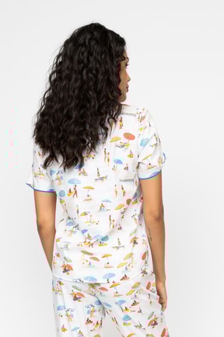 Pyjamablouse Sandy - Wit