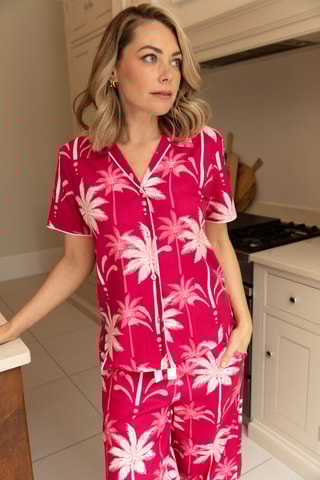 Pyjamabroek Kayla - Bordeauxrood